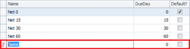 Setting up invoice 24
