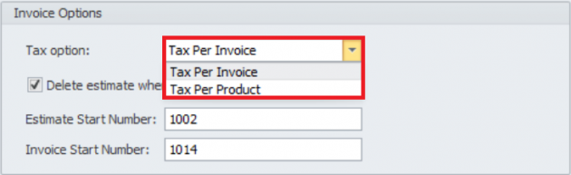 Setting up invoice 3