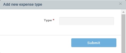 Add expense type | InfoFlo Solutions