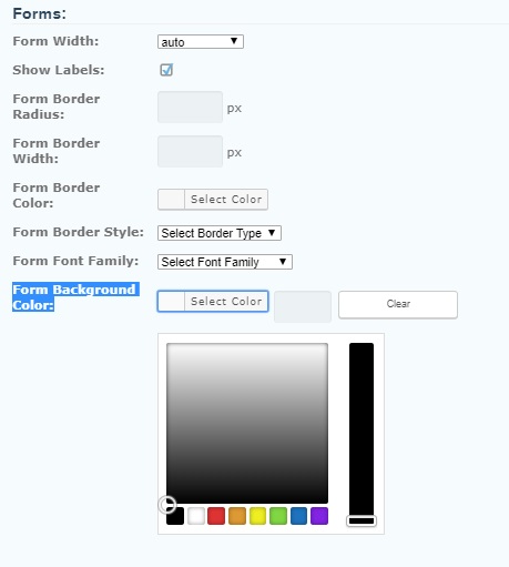 Fillable Form Color Examples How to format a form | InfoFlo Solutions